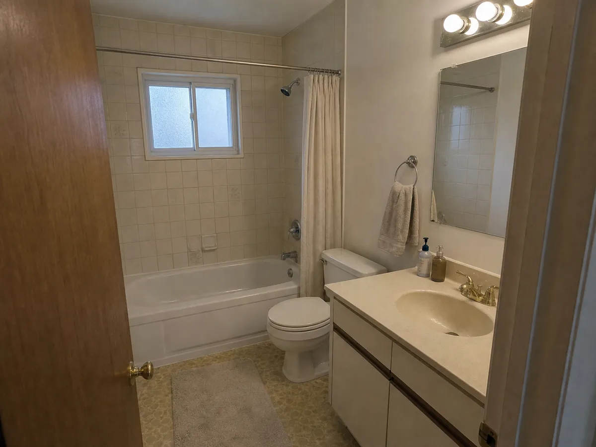 Before: an example room of this type, as a homeowner would photograph it