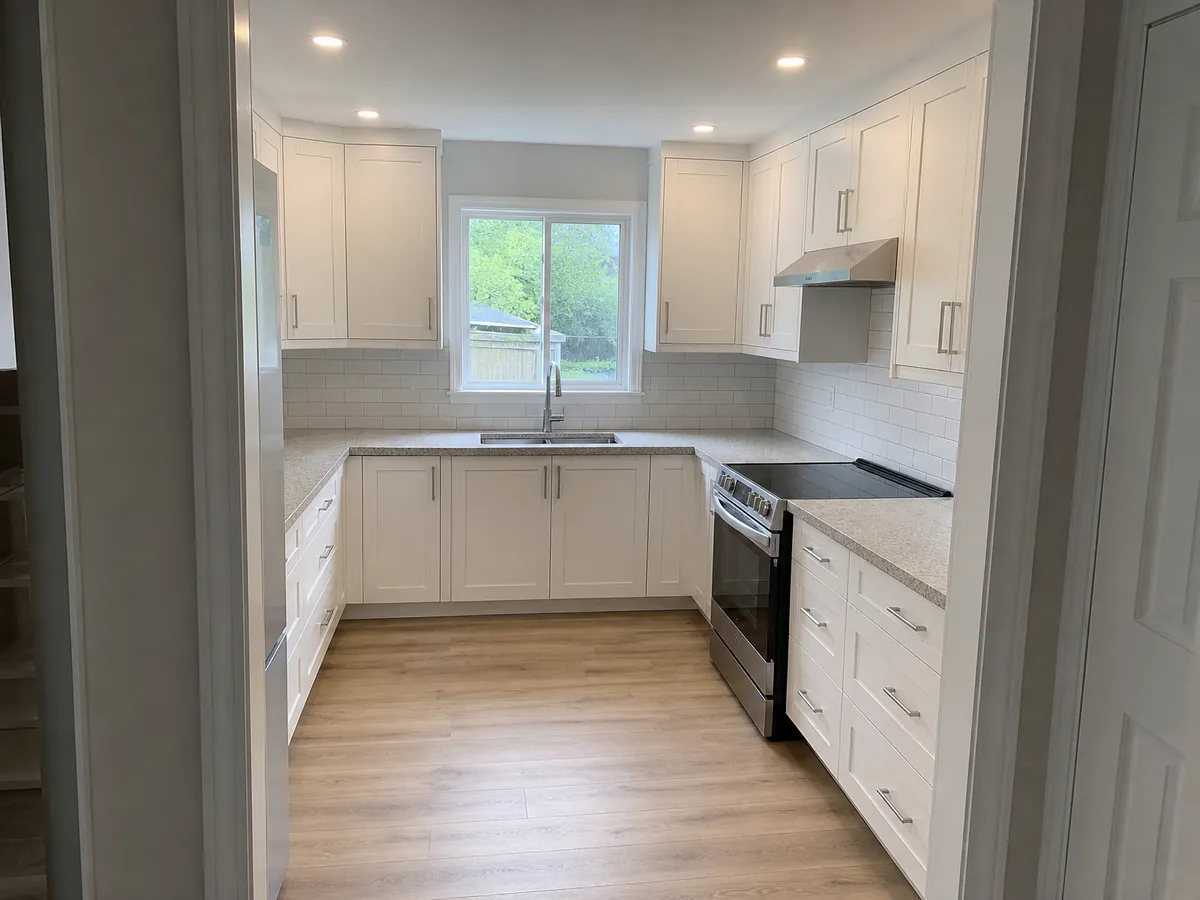 Example finished kitchen project photo shown on Northline Kitchens's card